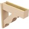 Ekena Millwork 7 1/2-in W x 24-in D x 24-in H Funston Block Rough Cedar Woodgrain TimberThane Outlooker, Primed Tan OUTUR075X24X24FST44RCPR - alternate 3